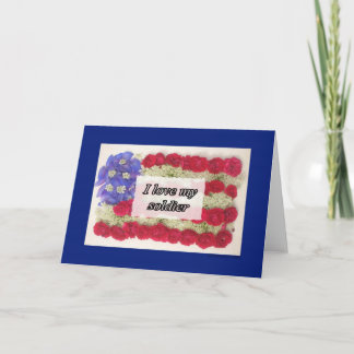 Ich Liebe mein Soldat Karte
