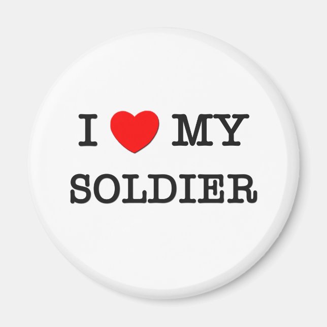 Ich Liebe mein SOLDIER Magnet (Vorne)