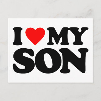 ICH LIEBE MEIN SON POSTKARTE