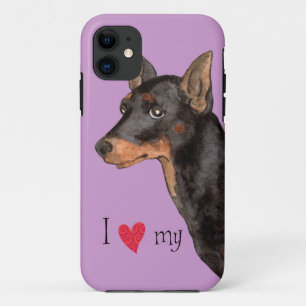 Ich Liebe mein Spielzeug Manchester Terrier Case-Mate iPhone Hülle