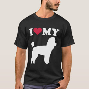 Ich Liebe mein Spielzeug Poodle T-Shirt