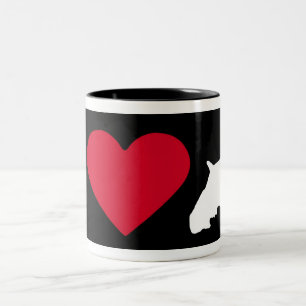 "Ich Liebe mein SpringerSpaniel " Zweifarbige Tasse