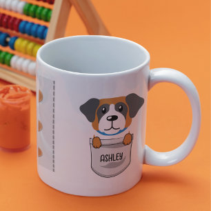 Ich Liebe mein St. Bernard Dog Pet Glühen Herz Kaffeetasse
