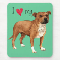 Ich Liebe mein Staffordshire Bull Terrier