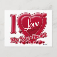 Ich Liebe mein Sweetheart rot - Herz