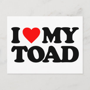 ICH LIEBE MEIN TOAD POSTKARTE