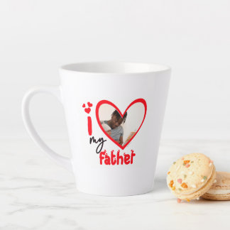 Ich Liebe mein Vater Foto Geschenk Latte Tasse