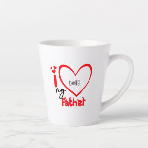 Ich Liebe mein Vater Foto Geschenk Latte Tasse