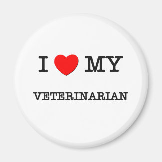 Ich Liebe mein VETERINARISCH Magnet