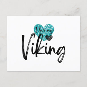 Ich Liebe mein Viking Feiertagspostkarte