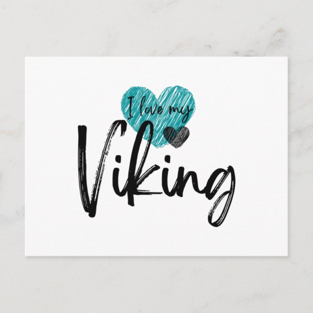 Ich Liebe mein Viking Postkarte (Vorderseite)