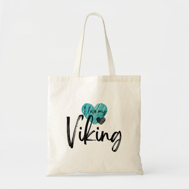 Ich Liebe mein Viking Tragetasche (Vorne)