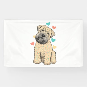 Ich Liebe mein weich beschichtetes Wheaten Terrier Banner