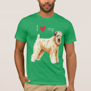 Ich Liebe mein weich beschichtetes Wheaten Terrier T-Shirt