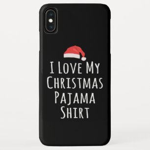 Ich Liebe mein Weihnachts-Pajama-Shirt Case-Mate iPhone Hülle