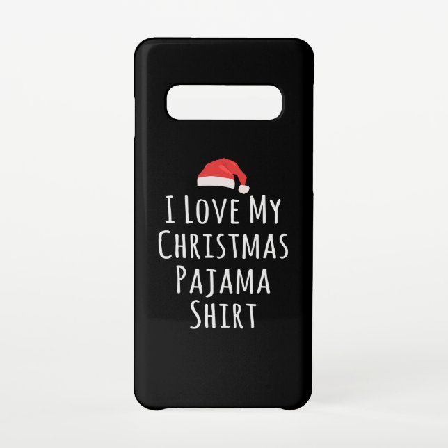 Ich Liebe mein Weihnachts-Pajama-Shirt Samsung Galaxy Hülle (Rückseite)