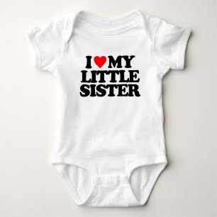 ICH LIEBE MEIN WENIG SCHWESTER BABY STRAMPLER
