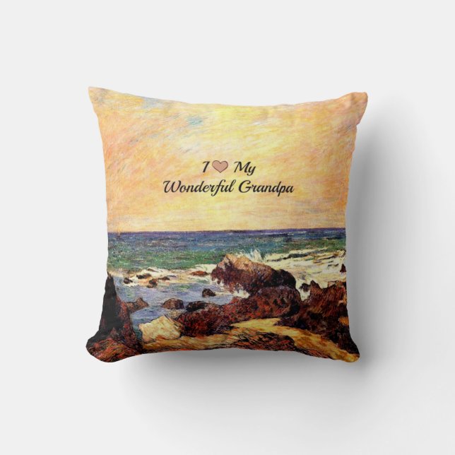 Ich Liebe mein wunderbarer Opa Kissen (Vorderseite)
