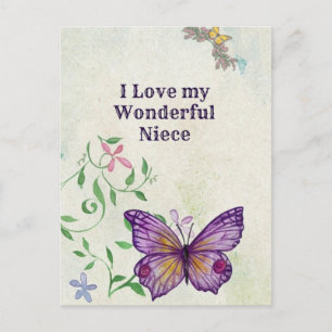 Ich Liebe mein wunderbares Nichte Postkarte