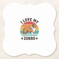 Ich liebe mein Zorro Vintage Hundeliebhaber Design