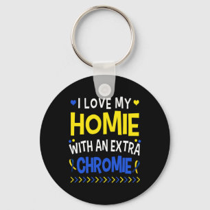 Ich Liebe mein Zuhause mit einer Extra-Chromie-Vat Schlüsselanhänger