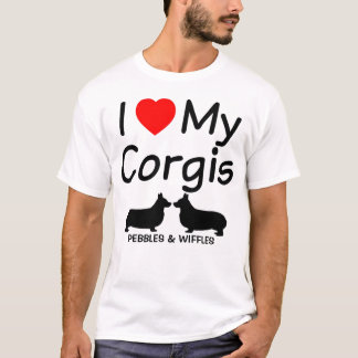 Ich Liebe Mein ZWEI Corgis T-Shirt