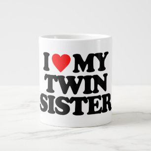 ICH LIEBE MEIN ZWEI SCHIRM Jumbo-Tasse