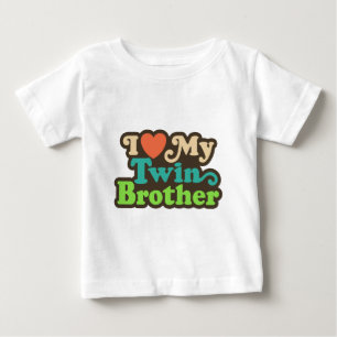 Ich Liebe mein Zwillingsbruder Baby T-shirt