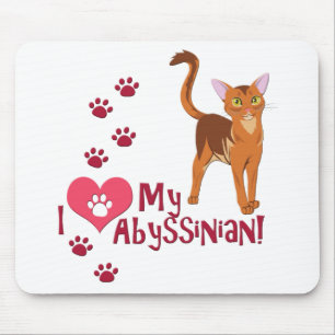 Ich Liebe meine Abessinier! Mousepad