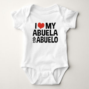 Ich Liebe meine Abuela und Abuelo Baby Strampler