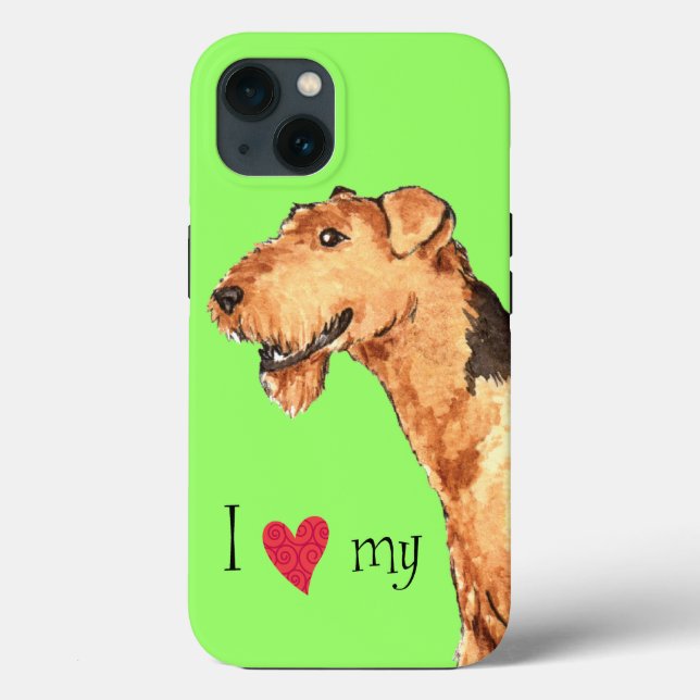 Ich Liebe meine Airedale Case-Mate iPhone Hülle (Rückseite)