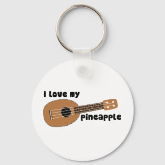 Ich Liebe meine Ananas Ukulele Schlüsselanhänger