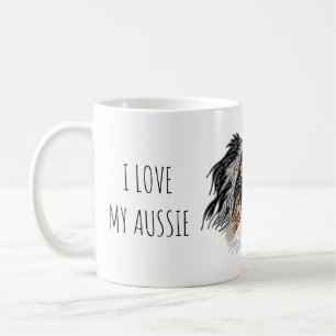 Ich Liebe meine Aussie Dog Tasse