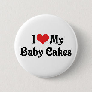 Ich Liebe meine Babykuchen Button