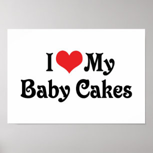 Ich Liebe meine Babykuchen Poster