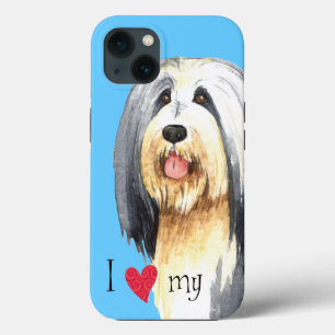 Ich Liebe meine bärtige Collie Case-Mate iPhone Hülle