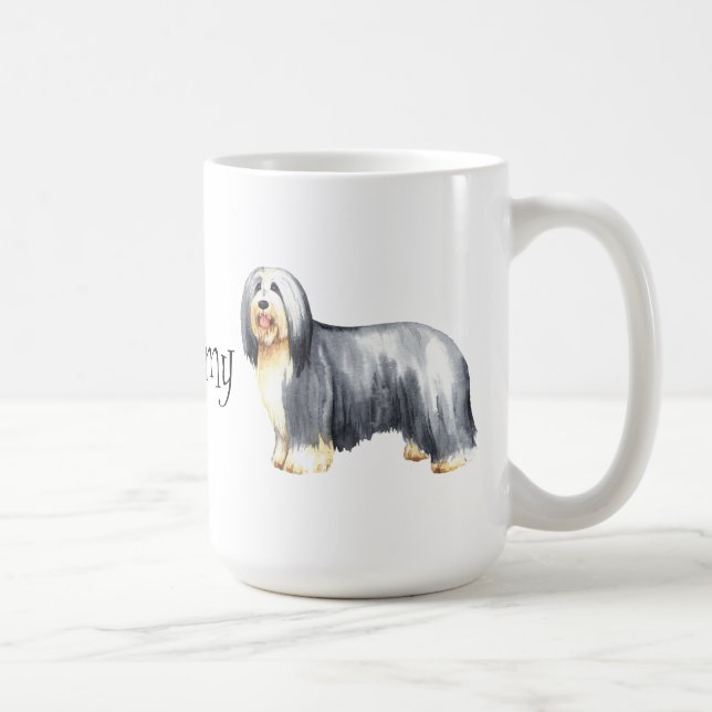 Ich Liebe meine bärtige Collie Kaffeetasse (Rechts)