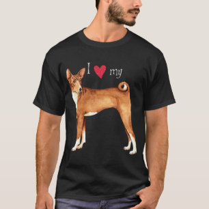 Ich Liebe meine Basenji T-Shirt