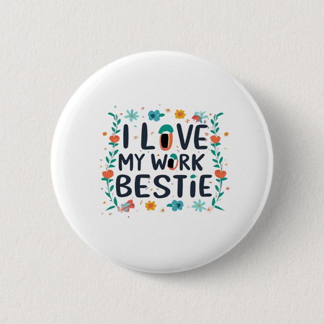 Ich Liebe meine Berufserfahrung klassisch Button (Vorderseite)