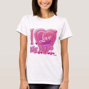 Ich Liebe Meine Beste Freundinnen rosa/lila - Herz T-Shirt
