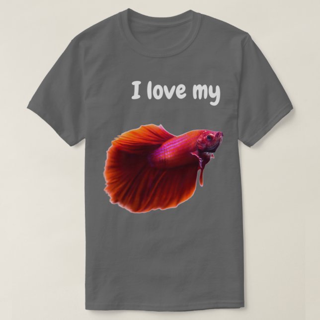 Ich Liebe meine Betta T-Shirt (Design vorne)