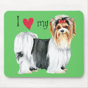 Ich Liebe meine Biewer Terrier Mousepad