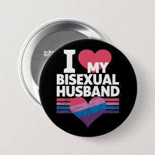 Ich Liebe meine bisexuelle Bi Pride Bisexual Flag Button