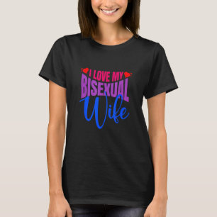 Ich Liebe meine bisexuelle Ehefrau Bi Pride Bisexu T-Shirt