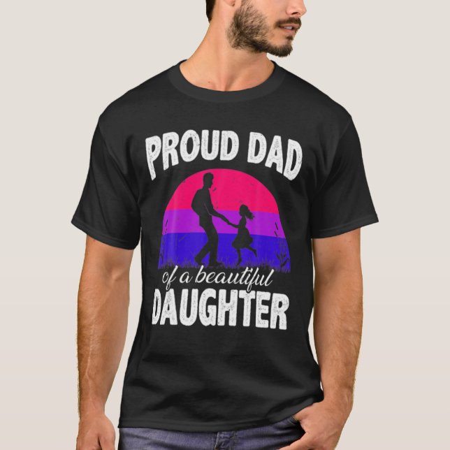 Ich Liebe meine Bisexuelle Tochter stolz Mama Vate T-Shirt (Vorderseite)