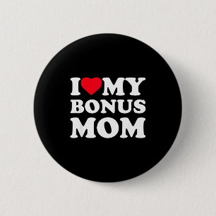 Ich liebe meine Bonus-Mama, ich liebe Familie Oma Button