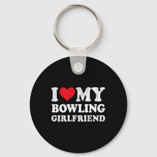 Ich Liebe meine Bowling Girlfriend Funny Boyfriend Schlüsselanhänger