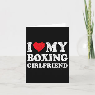 Ich Liebe meine BoxFreundin Funny Boyfriend Valent Karte
