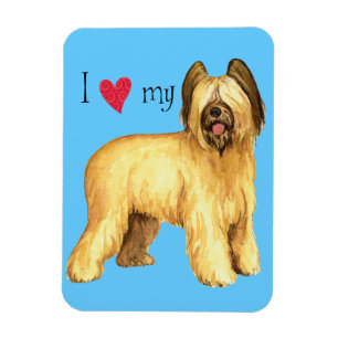 Ich Liebe meine Briard Magnet