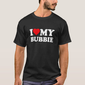 Ich liebe meine Bubbie Herz Familie Oma T-Shirt